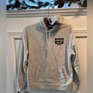 Hollister Adult Hoodie Jeep Size XS Light Grey